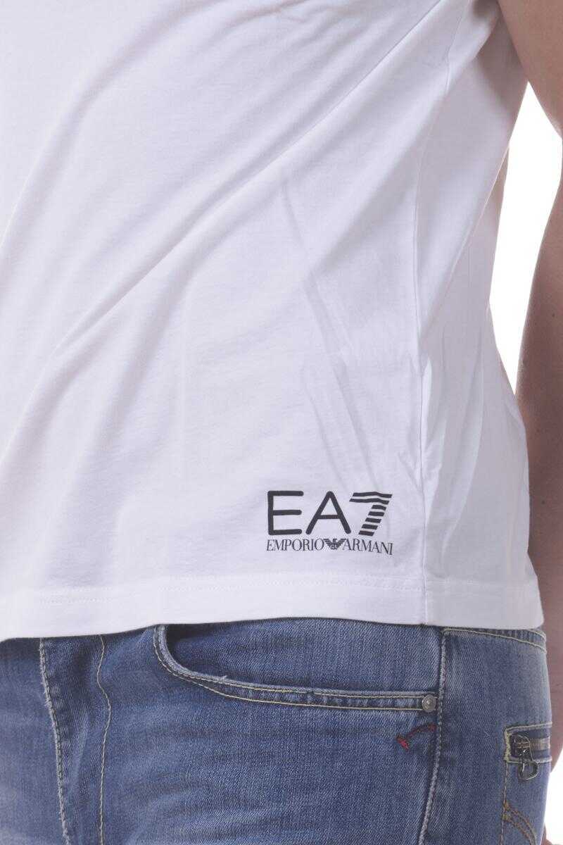 Topuri EA7 Ea7 Emporio Armani Topwear WHITE Barbati (BM 14828695) 4