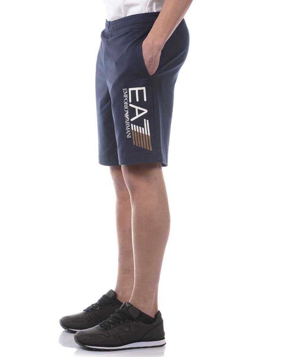 Pantaloni EA7 Ea7 Emporio Armani Short BLUE Barbati (BM 14829088) 3