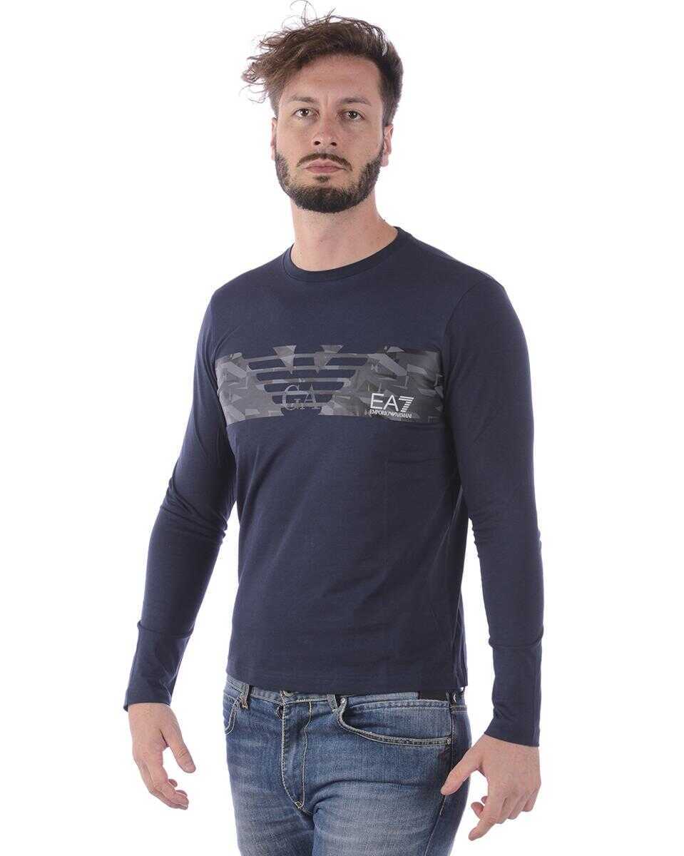 Topuri EA7 Ea7 Emporio Armani Topwear BLUE Barbati (BM 14829784) 3