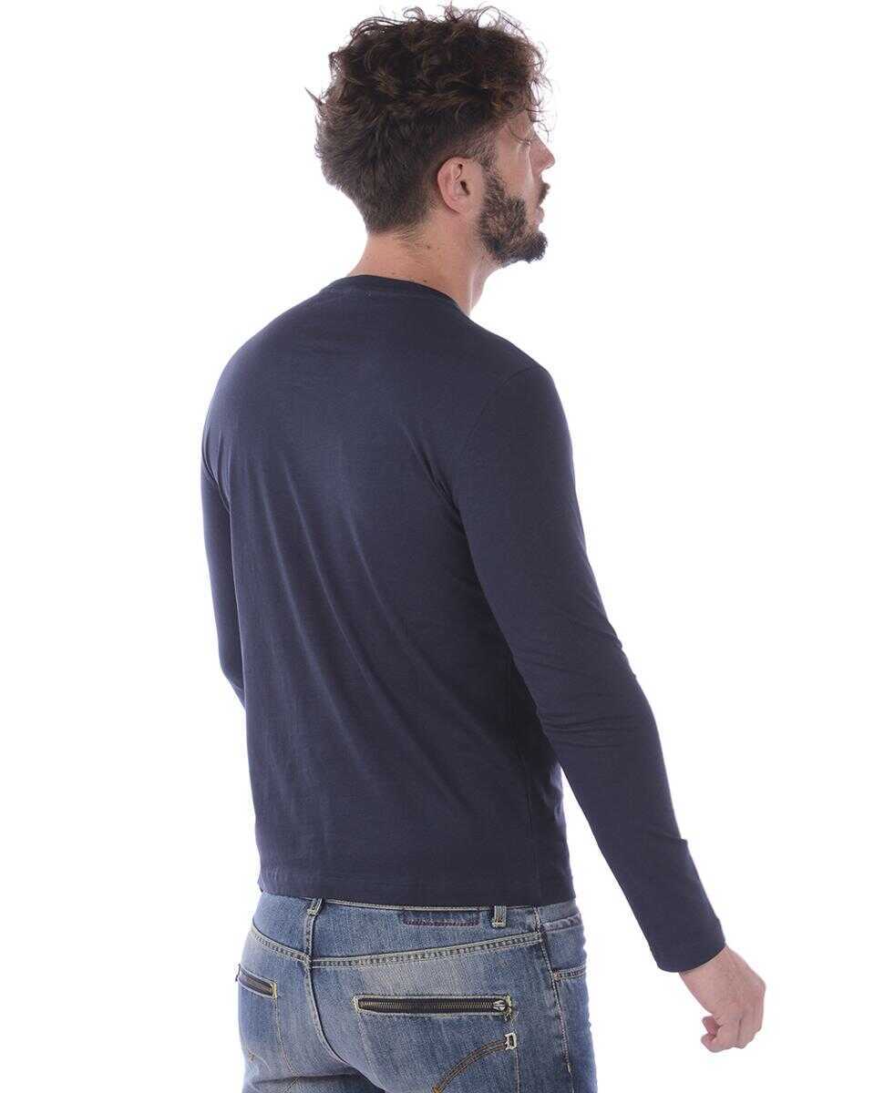 Topuri EA7 Ea7 Emporio Armani Topwear BLUE Barbati (BM 14829784) 4