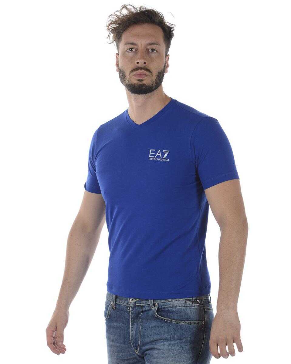 Topuri EA7 Ea7 Emporio Armani Topwear BLUE Barbati (BM 14829841) 3