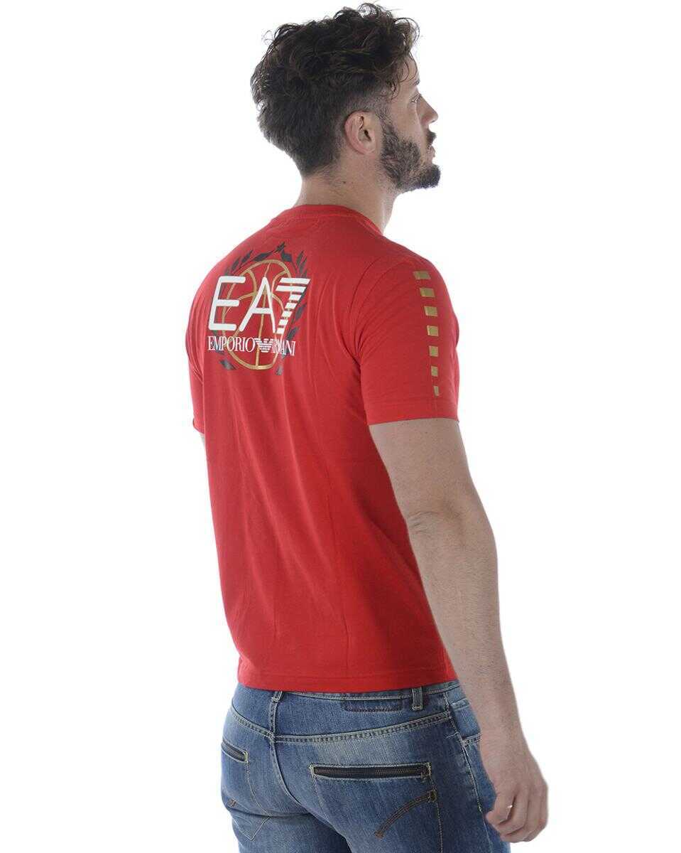 Topuri EA7 Ea7 Emporio Armani Topwear RED Barbati (BM 14829979) 4