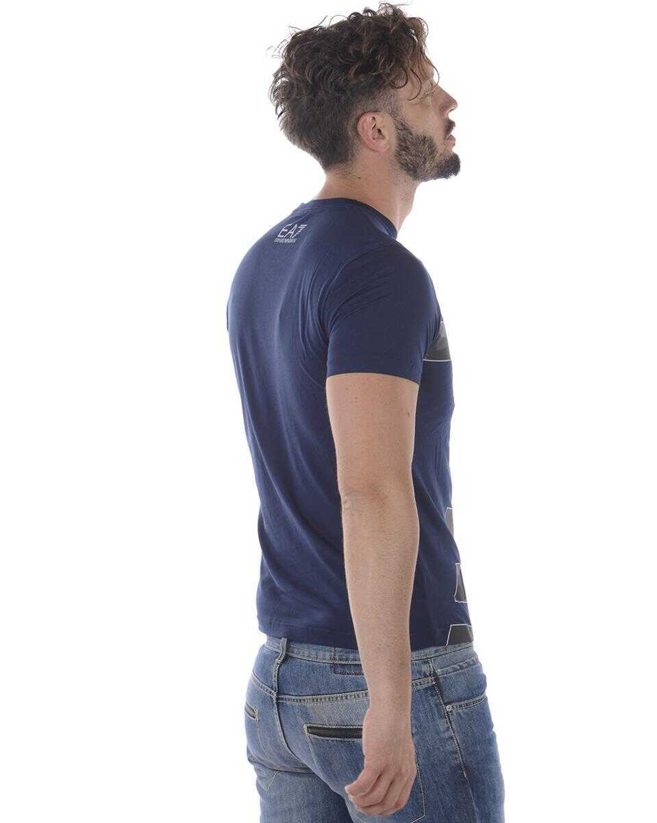 Topuri EA7 Ea7 Emporio Armani Topwear BLUE Barbati (BM 14829985) 4