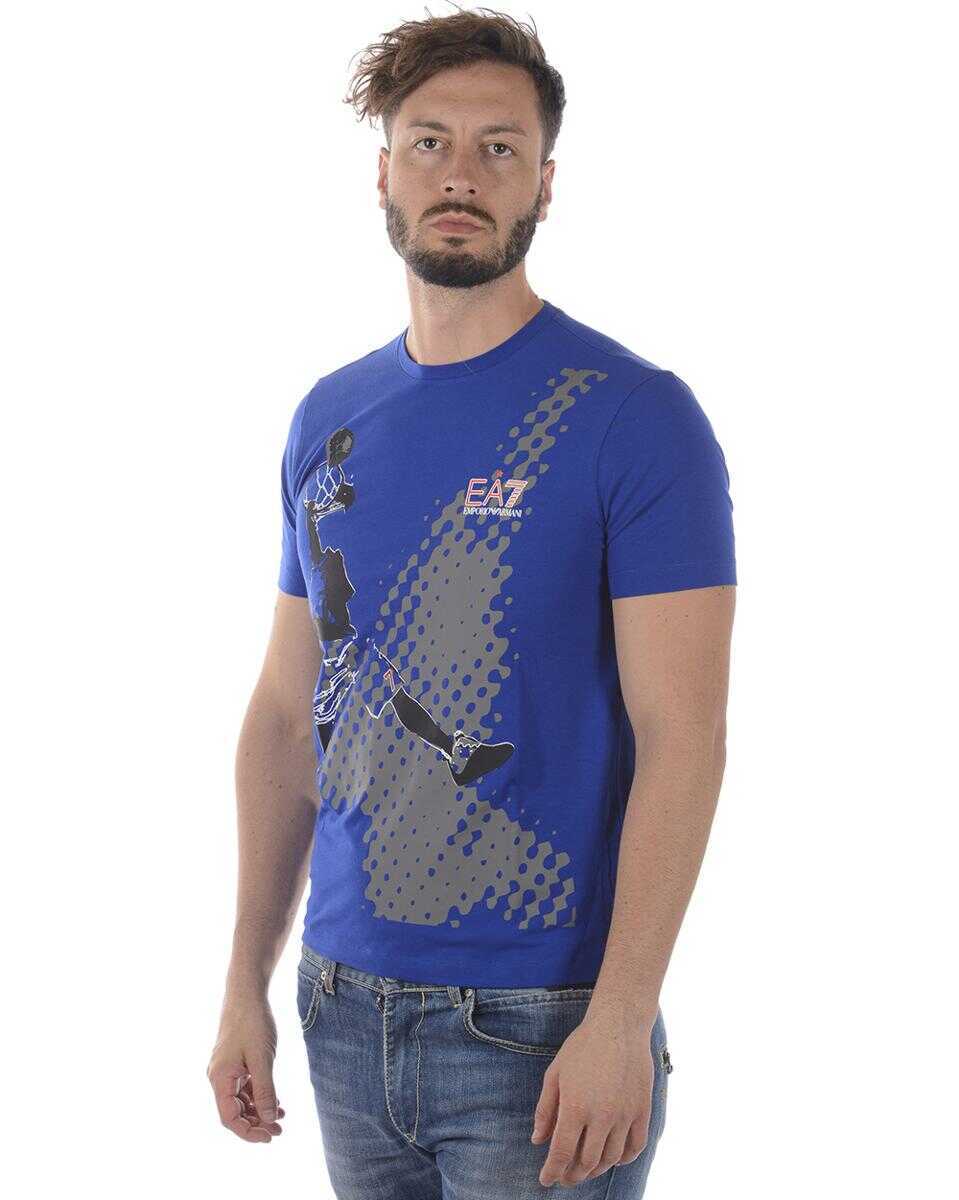 Topuri EA7 Ea7 Emporio Armani Topwear BLUE Barbati (BM 14829997) 3