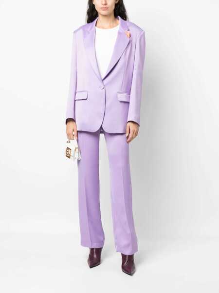 Pantaloni casual HEBE STUDIO Hebe Studio Lilac Viscose The Lover Pants MULTICOLOR Femei (BM 14857099) 2