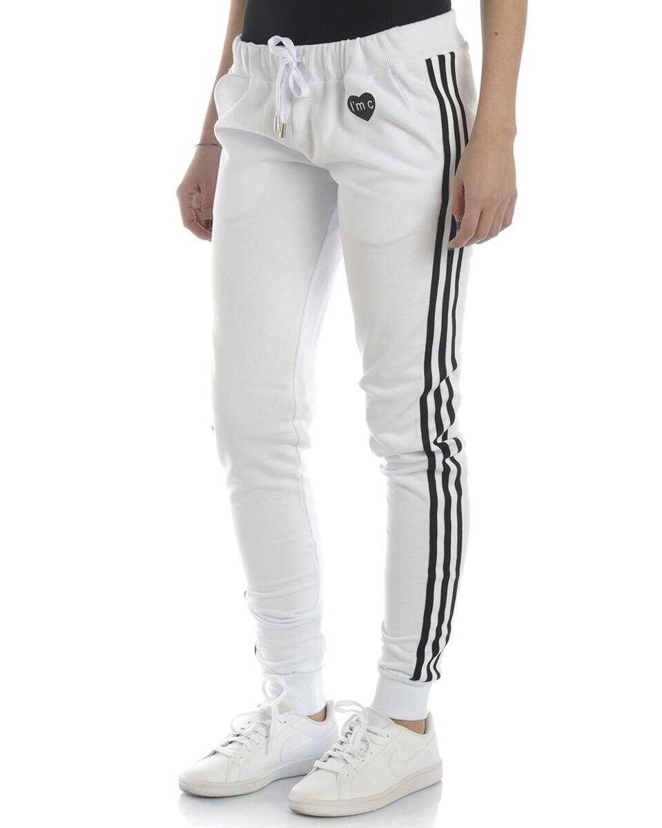 Pantaloni casual IM C COUTURE IM C Couture Work Bag  WHITE Femei (BM 14860144) 3