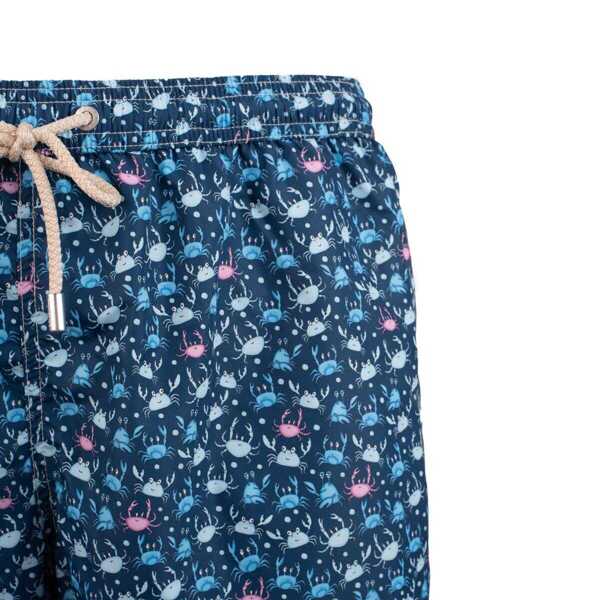 Sorturi de baie Mc2 Saint Barth MC2 Saint Barth Costume With Crab Patterned Pockets BLUE Barbati (BM 14864623) 2