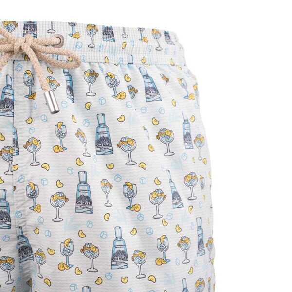 Sorturi de baie Mc2 Saint Barth MC2 Saint Barth Swimsuit With Fancy Pockets Gin Mare WHITE Barbati (BM 14864659) 2