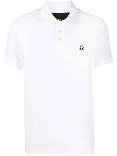 Tricouri Polo Moose Knuckles Moose Knuckles Cotton-Piqu Polo Shirt WHITE Barbati (BM 14865583) 1
