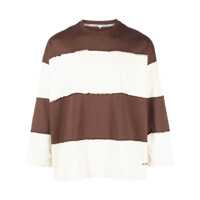 Tricouri Sunnei Cream And Brown Cotton T-Shirt Barbati