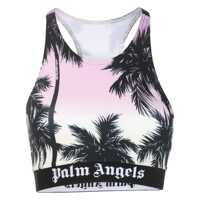 Topuri Palm Angels Pink Sunset Logo Sport Top Femei