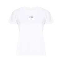 Tricouri Mm6 Maison Margiela White Cotton T-Shirt Femei