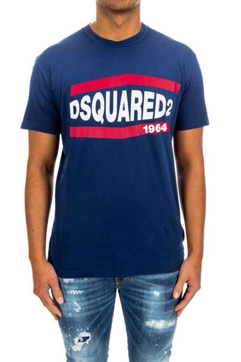 Tricouri DSQUARED2 DSQUARED2 T-Shirt BLUE Barbati (BM 14878741) 2