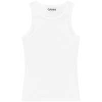 Topuri Ganni Ribbed Top Femei