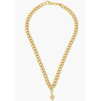Coliere Golden Effect Chain Necklace With Pendant Barbati