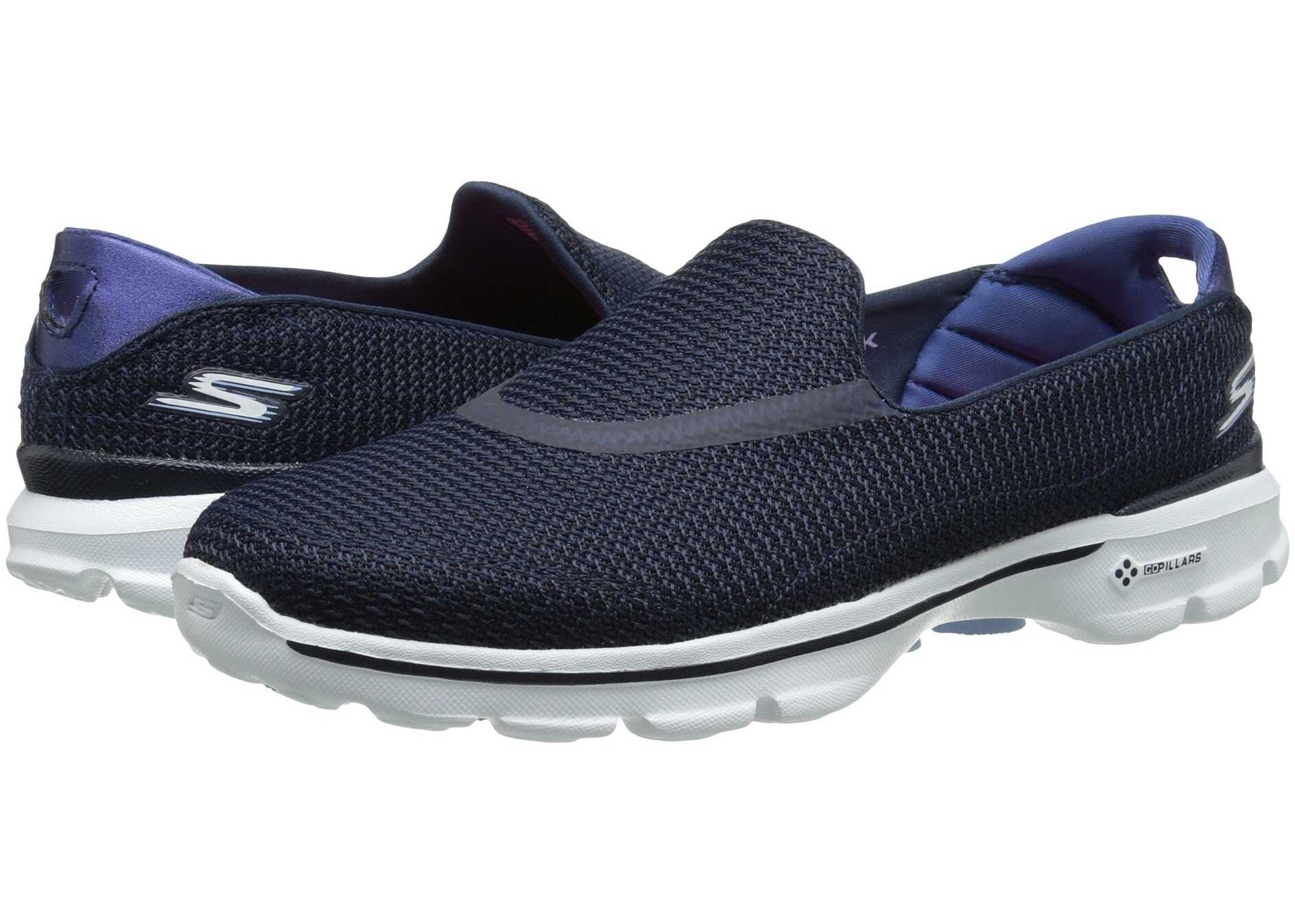 Tenis SKECHERS Performance Go Walk 3 Navy/White