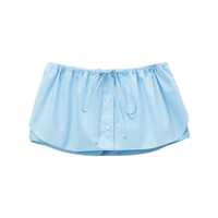 Pantaloni casual Alexander Wang Drawstring Skort With Crystal Hotfix Femei