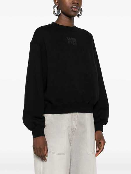 Pulovere Alexander Wang Alexander Wang Logo Print Sweatshirt Black Femei (BM 14893063) 3