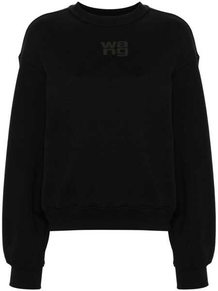Pulovere Alexander Wang Alexander Wang Logo Print Sweatshirt Black Femei (BM 14893063) 1