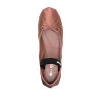 Balerini Miu Miu Dama - Balerini Miu Miu Miu Miu Satin Ballet Flats BROWN Femei (BM 14893441) - B-mall.ro