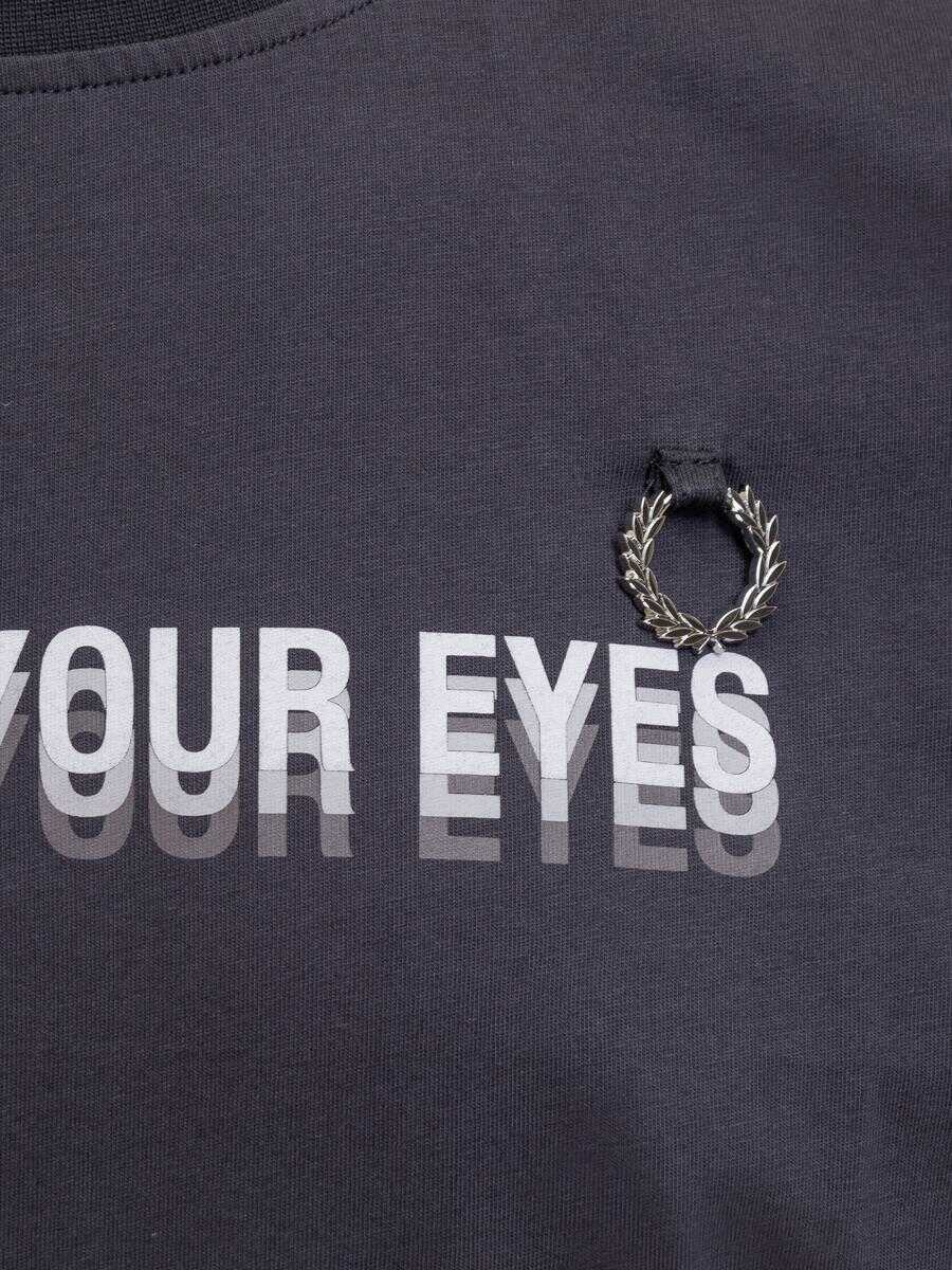 Tricouri FRED PERRY X RAF SIMONS Fred Perry X Raf Simons Fred Perry X Raf Simons T-Shirt With Print BLUE Barbati (BM 14899531) 3