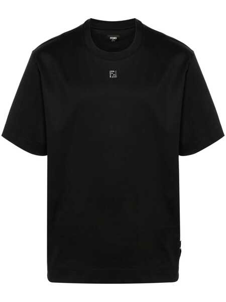 Tricouri Fendi Fendi Ff T-Shirt Black Barbati (BM 14899684) 1