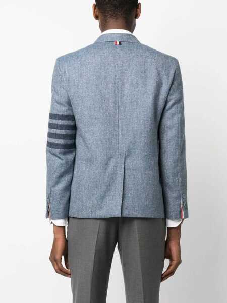 Sacouri Thom Browne Thom Browne Wool Single-Breasted Blazer BLUE Barbati (BM 14902189) 4