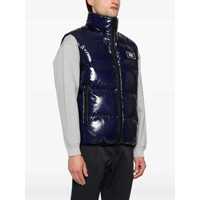 Geci de iarna DSQUARED2 pentru Barbati - Geci de iarna DSQUARED2 Blue Sleeveless Down Jacket With Dsq2 Logo Patch In Polyamide Man BLUE Barbati (BM 14904901) - B-mall.ro