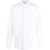 Neil Barrett Slim Fit Cut Out Bolt Shirt With Hidden Buttoning White