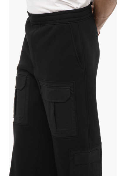 Pantaloni de trening Neil Barrett Neoprene Loose Fit Fireman Cargo Joggers Black Barbati (BM 14908417) 2