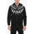 Neil Barrett Slim Fit Fairisle Thundelbolt Neoprene Hoodie Black