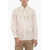 Neil Barrett Loose Fit Fairisle Thunderbolt Shirt Beige