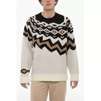 Pulovere Wool Boxy Fit Crew-Neck Sweater Barbati