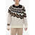 Neil Barrett Wool Boxy Fit Crew-Neck Sweater Beige