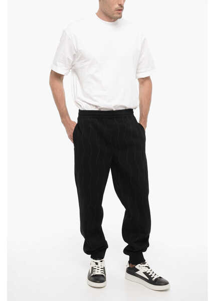 Pantaloni casual Neil Barrett Low-Rise Loose Fit Casual Pants Black Barbati (BM 14908588) 4