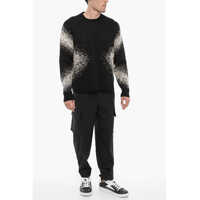 Pulovere Neil Barrett pentru Barbati - Pulovere Neil Barrett Slim Fit Crew-Neck Sweater Black & White Barbati (BM 14908621) - B-mall.ro