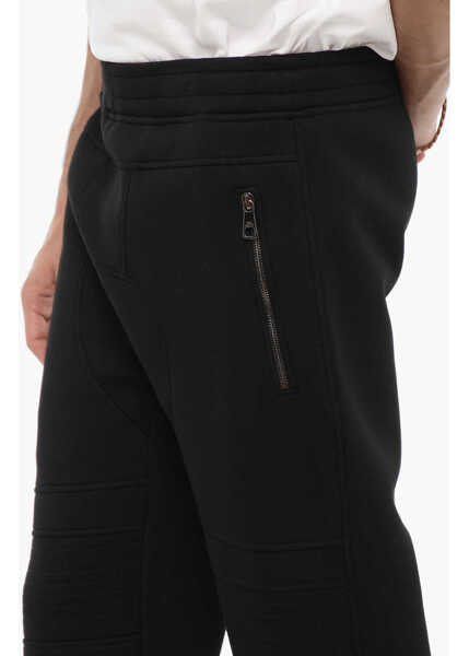 Pantaloni de trening Neil Barrett Skinny Fit Joggers With Drawstring Waist Black Barbati (BM 14908828) 3
