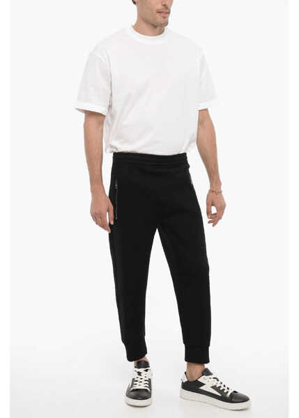 Pantaloni de trening Neil Barrett Skinny Fit Joggers With Drawstring Waist Black Barbati (BM 14908828) 4
