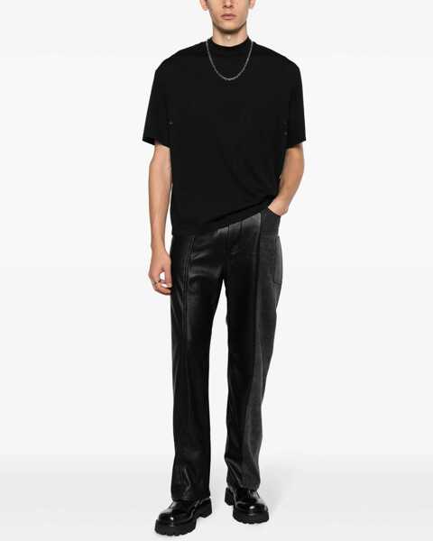 Tricouri Neil Barrett Slim Fit Crew-Neck T-Shirt With Studs Black Barbati (BM 14908870) 2