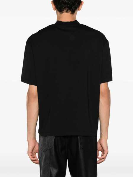 Tricouri Neil Barrett Slim Fit Crew-Neck T-Shirt With Studs Black Barbati (BM 14908870) 4