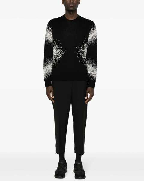 Pantaloni casual Neil Barrett Slim Fit Casual Pants With Ankle Zip Black Barbati (BM 14909104) 2