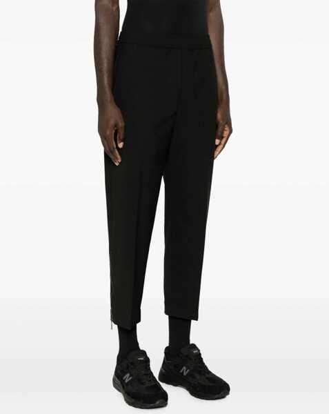 Pantaloni casual Neil Barrett Slim Fit Casual Pants With Ankle Zip Black Barbati (BM 14909104) 3