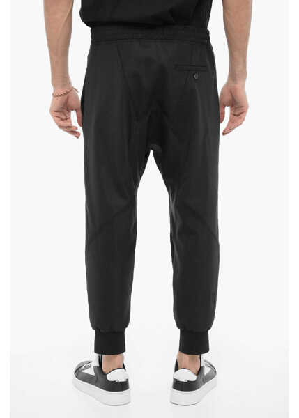 Pantaloni casual Neil Barrett Slouch Fit Virgin Wool Blend Casual Pants Black Barbati (BM 14909116) 2