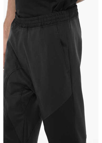 Pantaloni casual Neil Barrett Slouch Fit Virgin Wool Blend Casual Pants Black Barbati (BM 14909116) 3