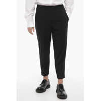 Pantaloni casual Cuffed Hem Slim Fit Casual Pants Barbati
