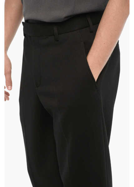 Pantaloni casual Neil Barrett Loose Fit Neoprene Pants With Belt Loops Black Barbati (BM 14909131) 3