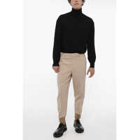 Pantaloni casual Neil Barrett pentru Barbati - Pantaloni casual Neil Barrett Slim Fit Casual Pants With Contrating Side Bands Beige Barbati (BM 14909155) - B-mall.ro