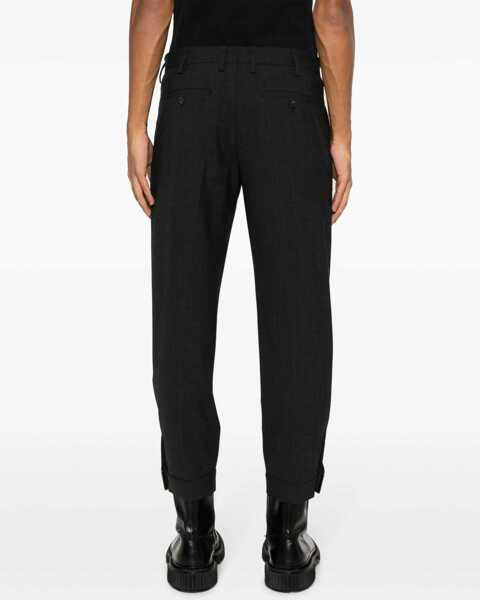 Pantaloni casual Neil Barrett Virgin Wool Blend Skinny Fit Cargo Pants Yellow Barbati (BM 14909161) 4