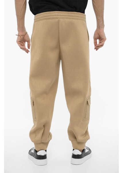 Pantaloni de trening Neil Barrett Neoprene Loose Fit Fireman Cargo Joggers Brown Barbati (BM 14909302) 2