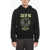 Neil Barrett Fleeced Cotton Easy Fit Zod Ac Hoodie Black